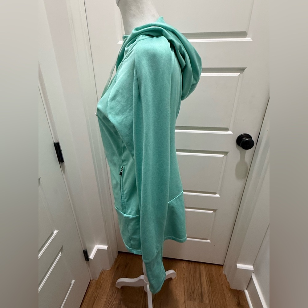 Alo. Seafoam Green Full Zip Athletic Hoodie. Size Large. - Picture 9 of 9